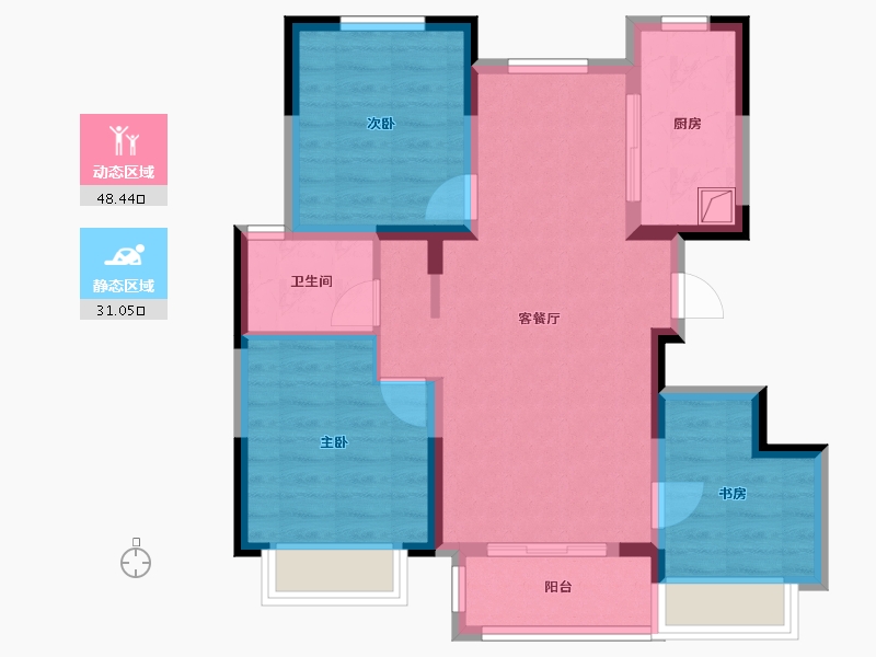 天津-天津市-中交天郡-79.20-户型库-动静分区