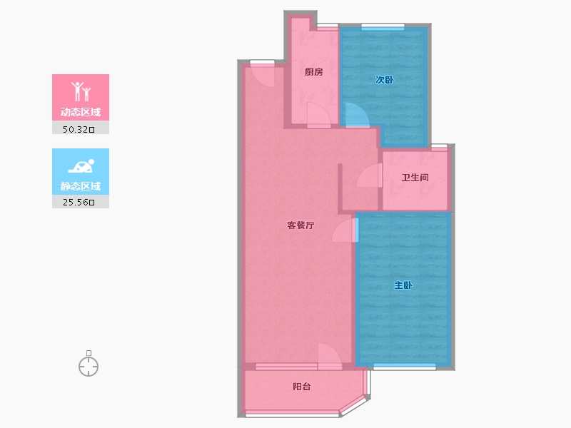 河北省-石家庄市-润江壹号-72.00-户型库-动静分区