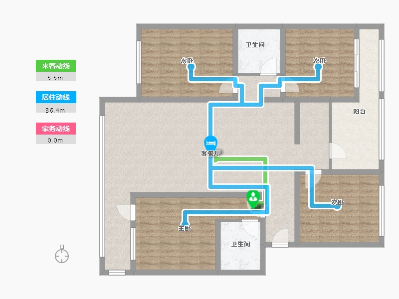 河北省-廊坊市-大厂联社小区-130.00-户型库-动静线