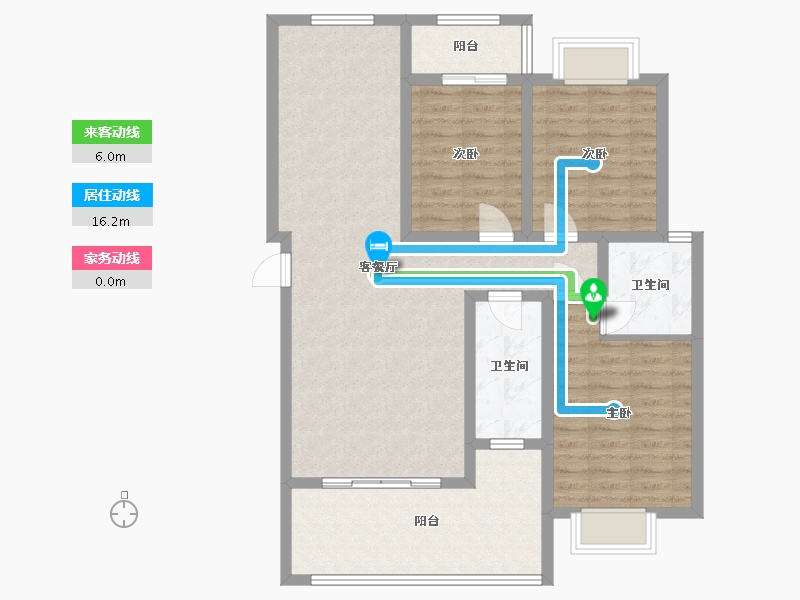 湖南省-怀化市-潕溪新城-101.92-户型库-动静线