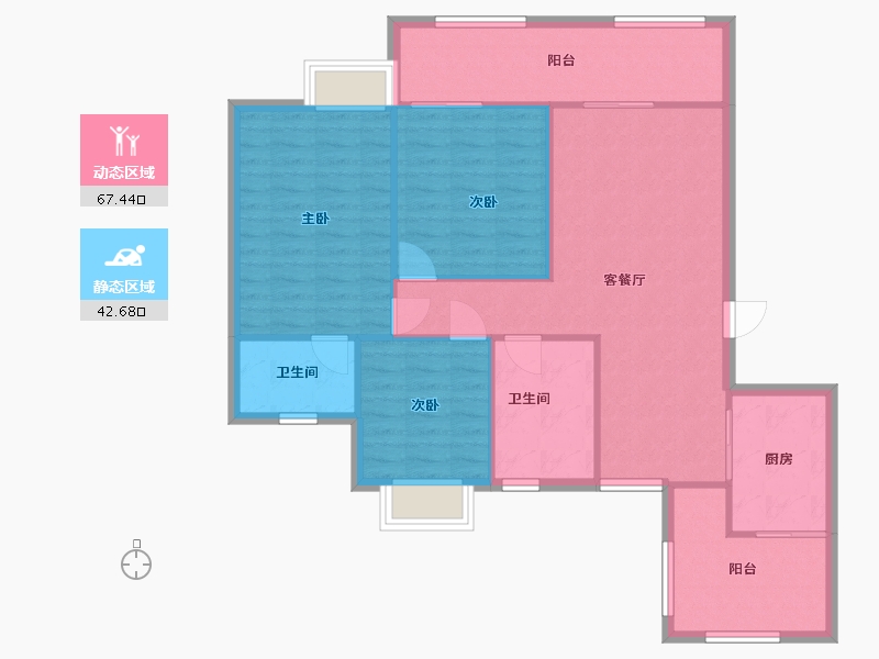 江西省-南昌市-锦苑阳光-107.00-户型库-动静分区