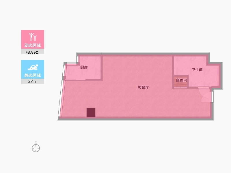 江苏省-南京市-浦东大厦-44.00-户型库-动静分区