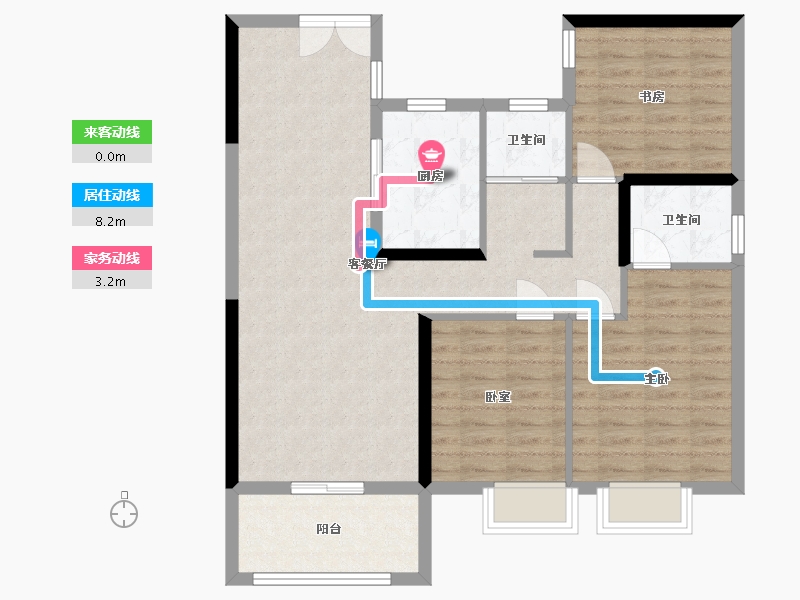 湖南省-永州市-苏通国际新城-121.76-户型库-动静线