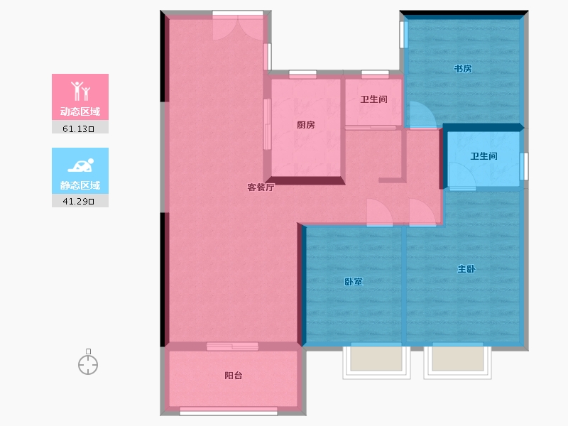 湖南省-永州市-苏通国际新城-121.76-户型库-动静分区