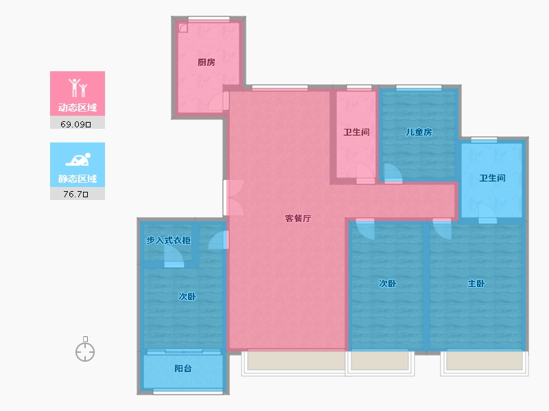 河北省-石家庄市-天成·云玺-130.00-户型库-动静分区