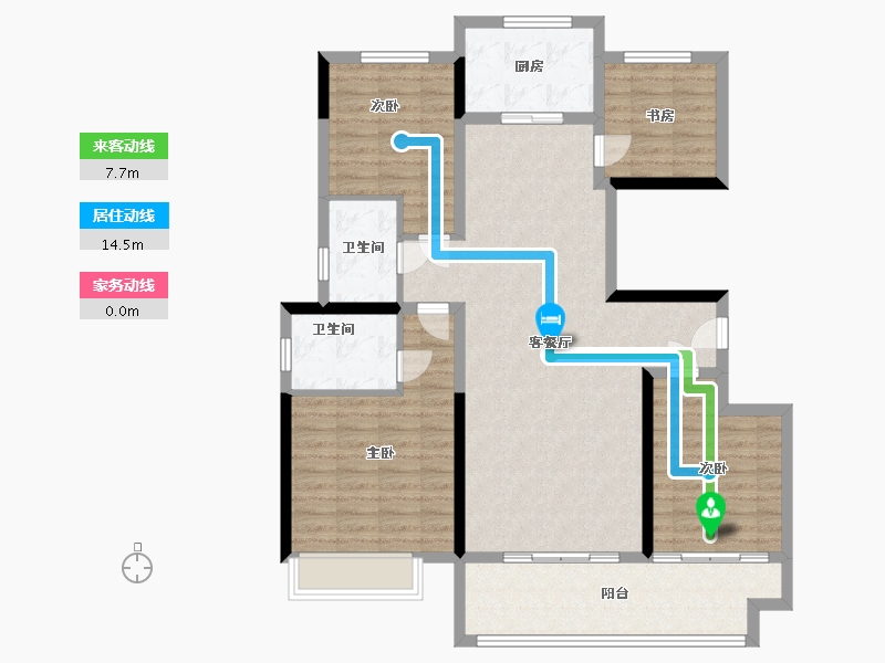 河南省-濮阳市-翰林苑-110.40-户型库-动静线