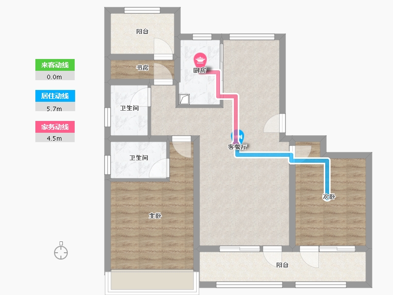 山东省-济宁市-运河春晓-95.20-户型库-动静线