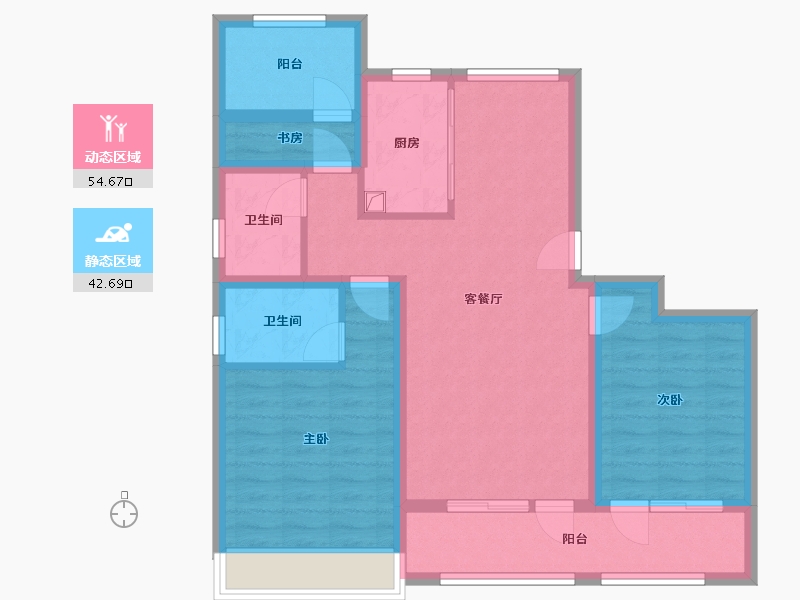 山东省-济宁市-运河春晓-95.20-户型库-动静分区