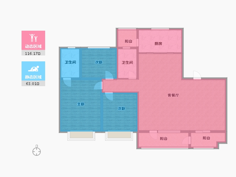 山东省-滨州市-京博福樾亭-163.00-户型库-动静分区