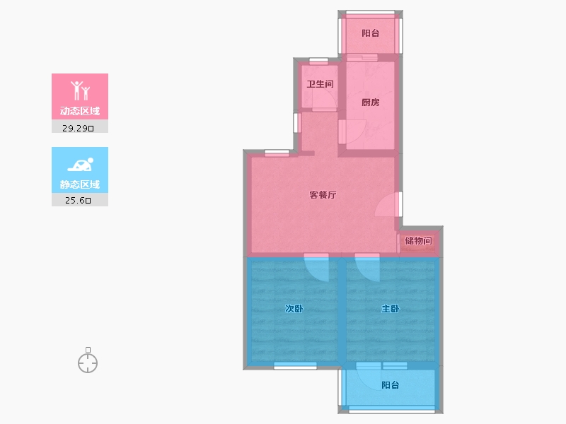 北京-北京市-石油大院-47.52-户型库-动静分区