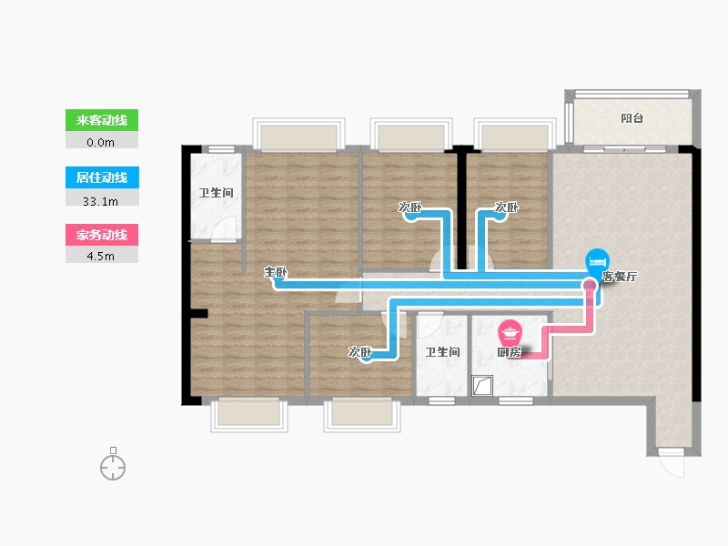 广西壮族自治区-梧州市-华府中心-121.72-户型库-动静线