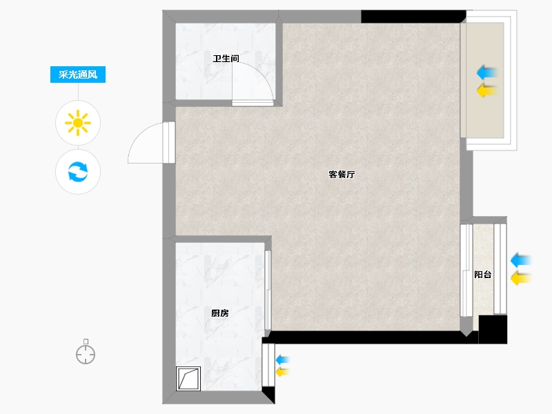 湖南省-长沙市-新城悦隽-34.32-户型库-采光通风