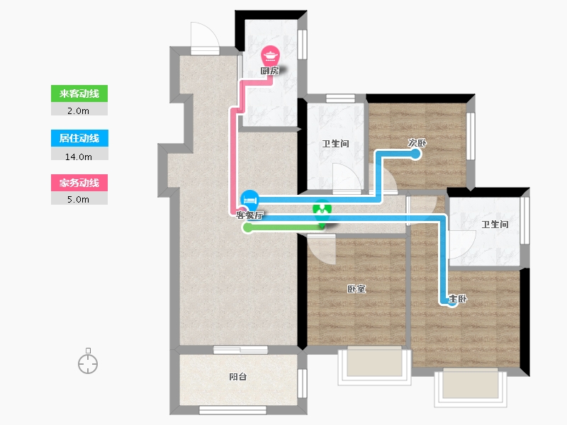 广东省-深圳市-坪山城投·鸿鹄里-66.21-户型库-动静线