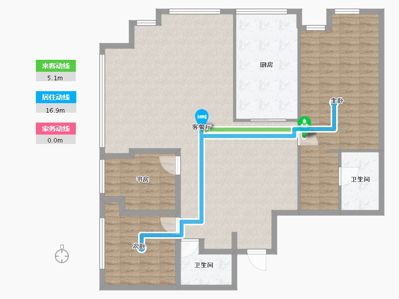 山东省-威海市-八号帝景-140.80-户型库-动静线