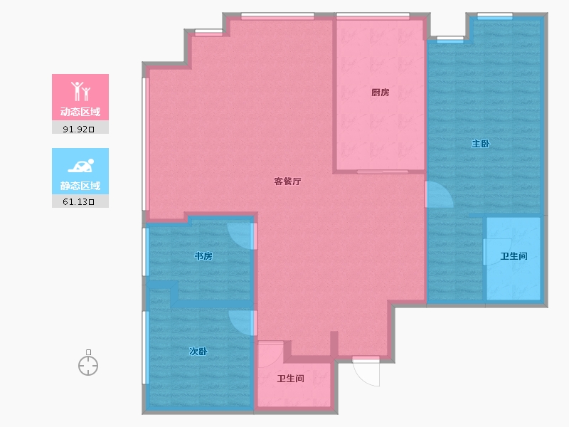 山东省-威海市-八号帝景-140.80-户型库-动静分区