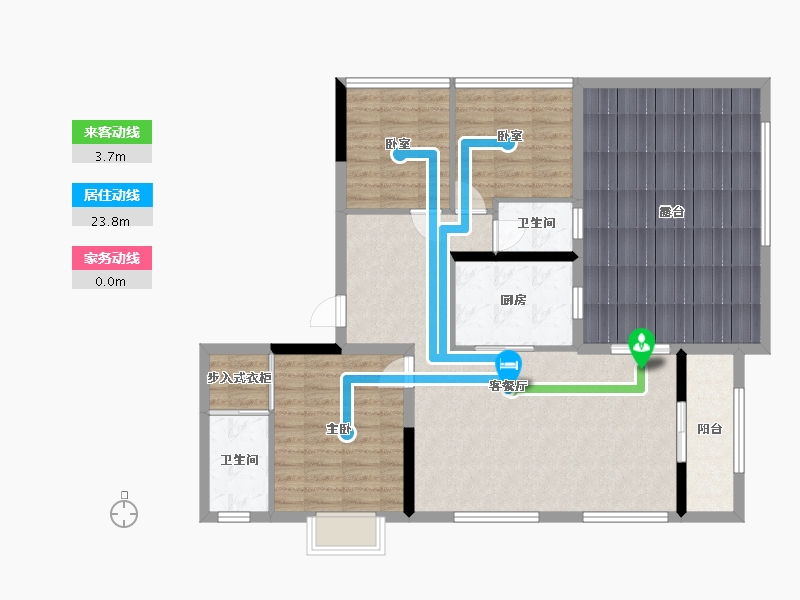 湖北省-宜昌市-金陵世纪城二期-117.36-户型库-动静线