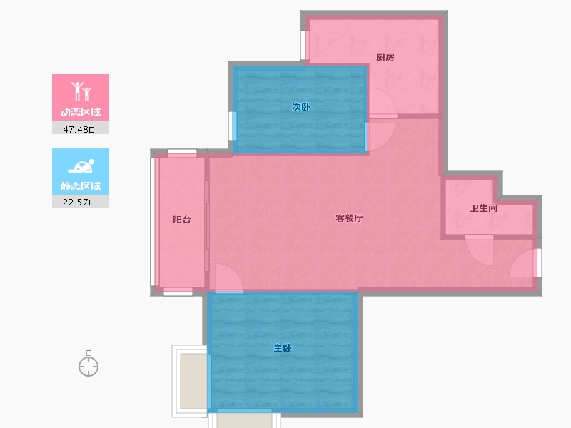 甘肃省-兰州市-万国港-73.84-户型库-动静分区