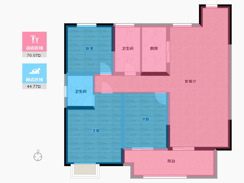 河南省-濮阳市-翰林苑-102.40-户型库-动静分区