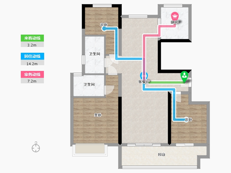 河南省-濮阳市-翰林苑-102.40-户型库-动静线