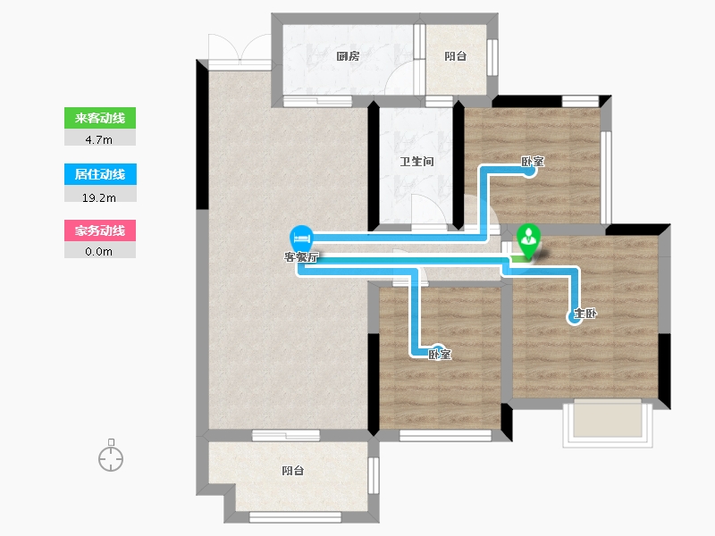 四川省-德阳市-中盛·金尊御府-78.33-户型库-动静线