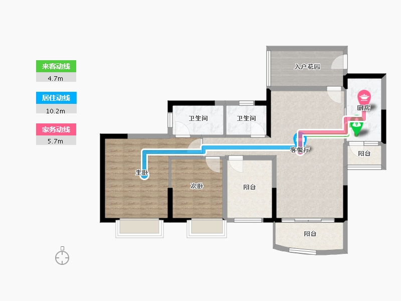 广东省-广州市-星河山海湾-83.94-户型库-动静线