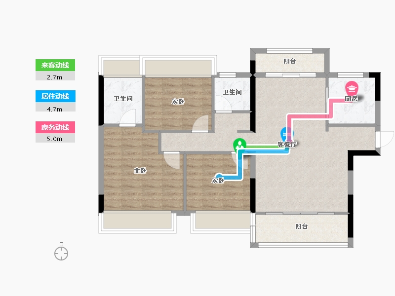 江西省-抚州市-兴瑞学府-86.82-户型库-动静线