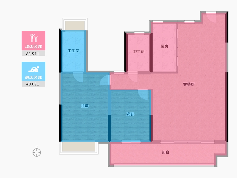 湖南省-益阳市-建发央著-133.00-户型库-动静分区