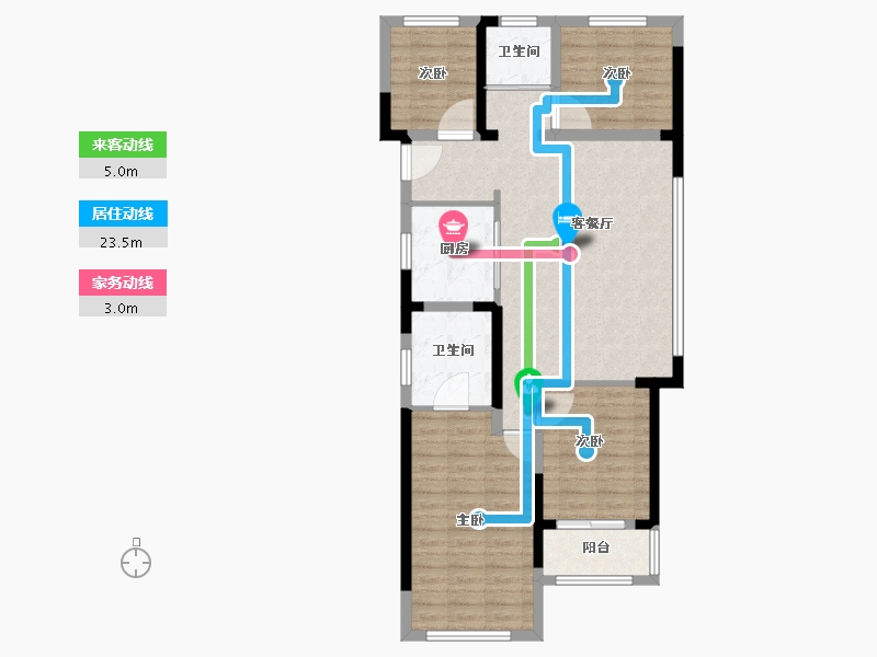 浙江省-杭州市-明煦源赋里-91.99-户型库-动静线