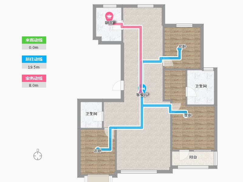 河北省-唐山市-壹号院-112.26-户型库-动静线