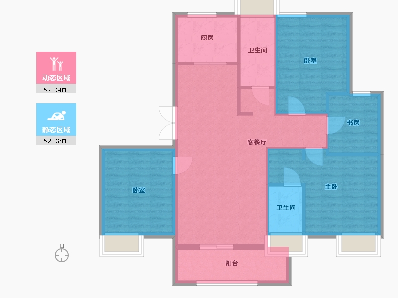 福建省-福州市-罗源香山小镇-99.20-户型库-动静分区