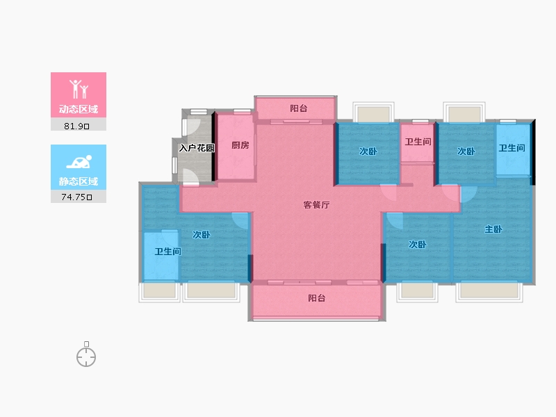 江西省-抚州市-兴瑞学府-148.00-户型库-动静分区