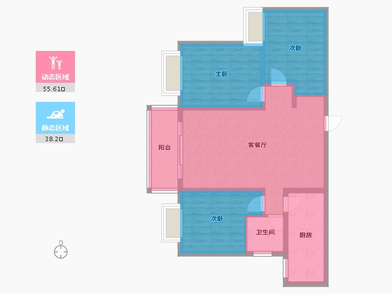 河北省-保定市-御园香榭-83.05-户型库-动静分区