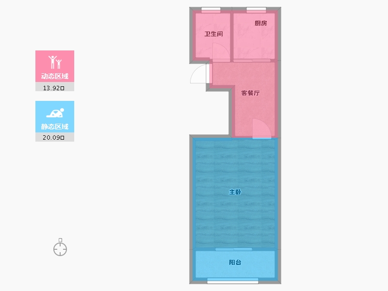 上海-上海市-通河一村小区-33.06-户型库-动静分区