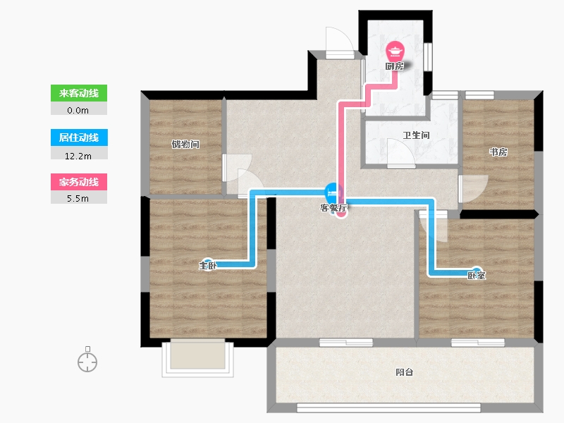 江西省-上饶市-梨树坞-88.00-户型库-动静线