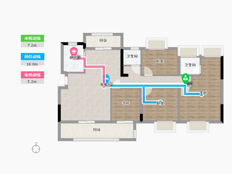 江西省-抚州市-兴瑞学府-100.03-户型库-动静线