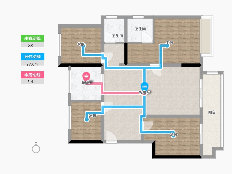 安徽省-合肥市-新城滨湖云境-112.00-户型库-动静线