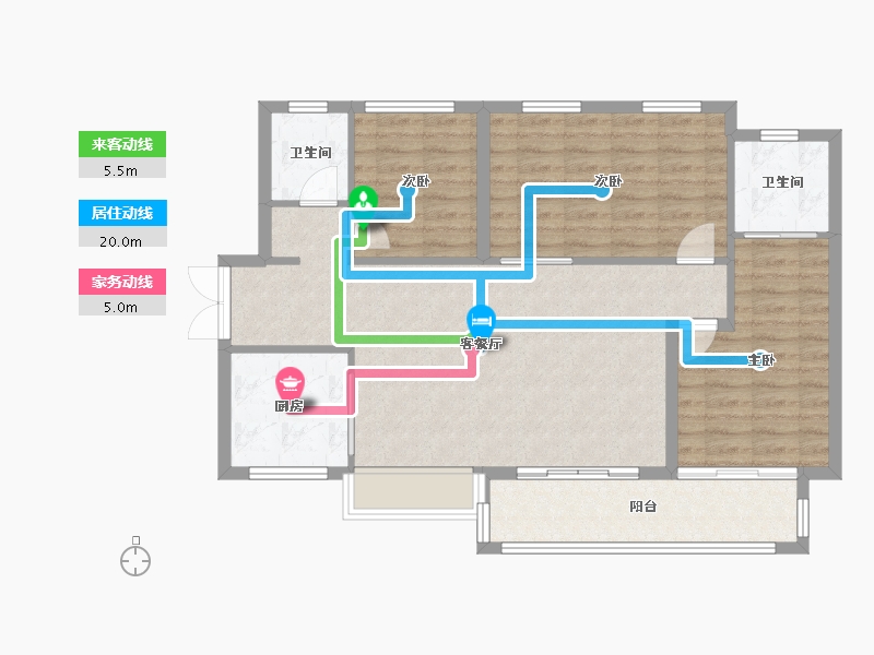 贵州省-贵阳市-万科翡翠公园-92.80-户型库-动静线