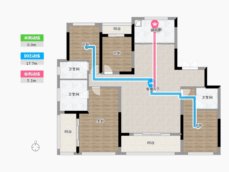 福建省-福州市-建发璟云-143.20-户型库-动静线