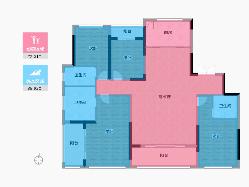 福建省-福州市-建发璟云-143.20-户型库-动静分区