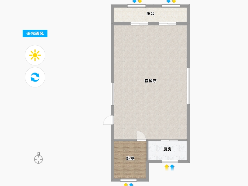 福建省-宁德市-宏地滨江印-86.00-户型库-采光通风