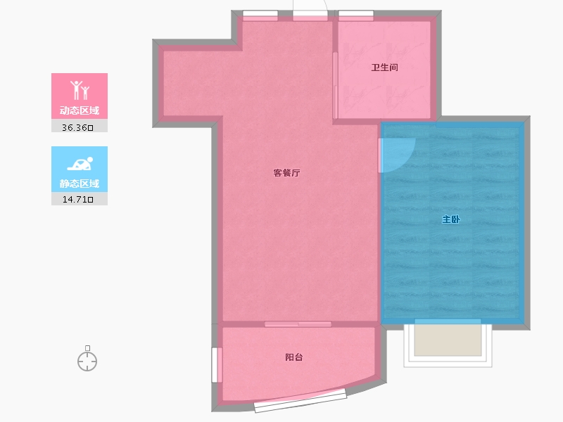 上海-上海市-上海壹街区-51.42-户型库-动静分区