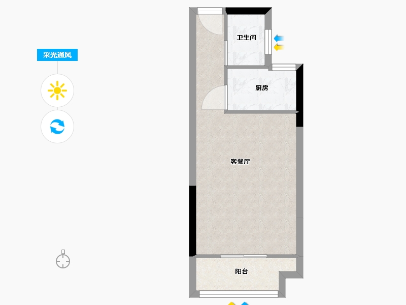 福建省-福州市-阳光城悠澜郡(二区)-35.30-户型库-采光通风