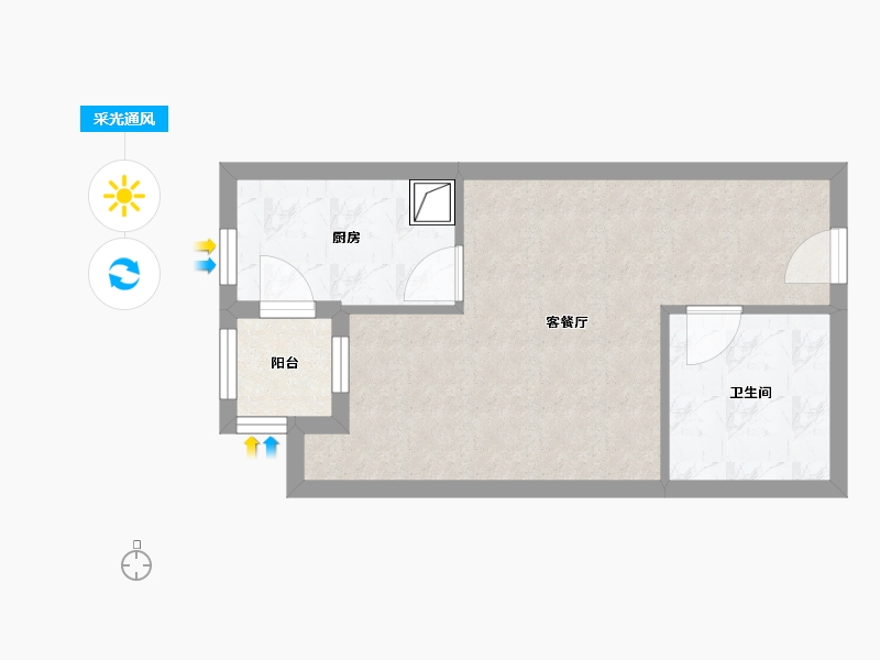 浙江省-宁波市-鄞城·沐春里-35.99-户型库-采光通风