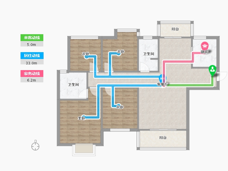 湖南省-长沙市-中建悦和城-101.26-户型库-动静线