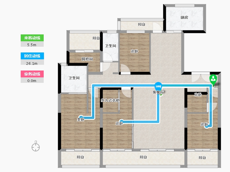 河南省-周口市-建业·青风院子-159.44-户型库-动静线