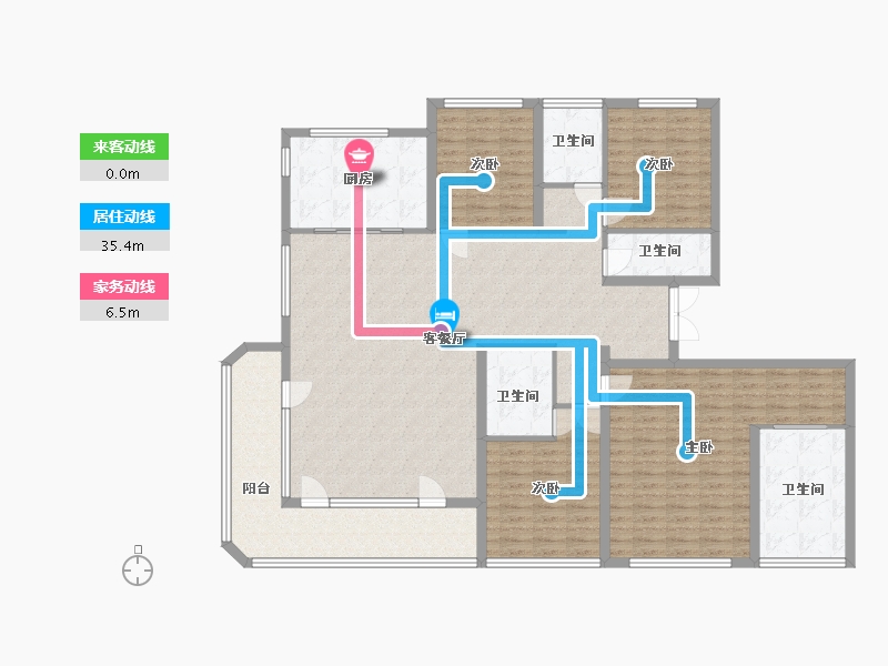 陕西省-西安市-德通映南山-167.72-户型库-动静线