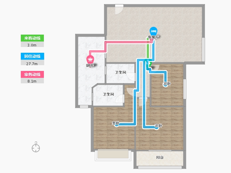 福建省-泉州市-海西上城-113.95-户型库-动静线