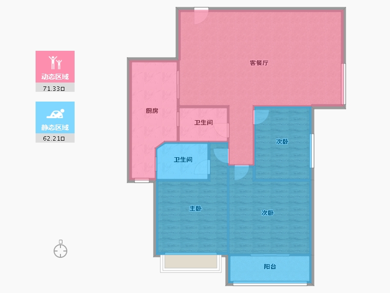 福建省-泉州市-海西上城-113.95-户型库-动静分区