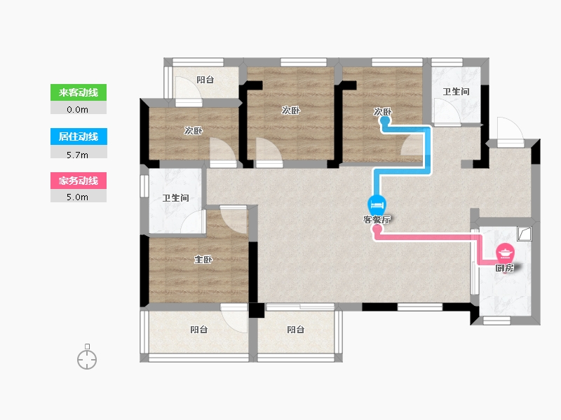 四川省-成都市-环天山屿城-97.00-户型库-动静线