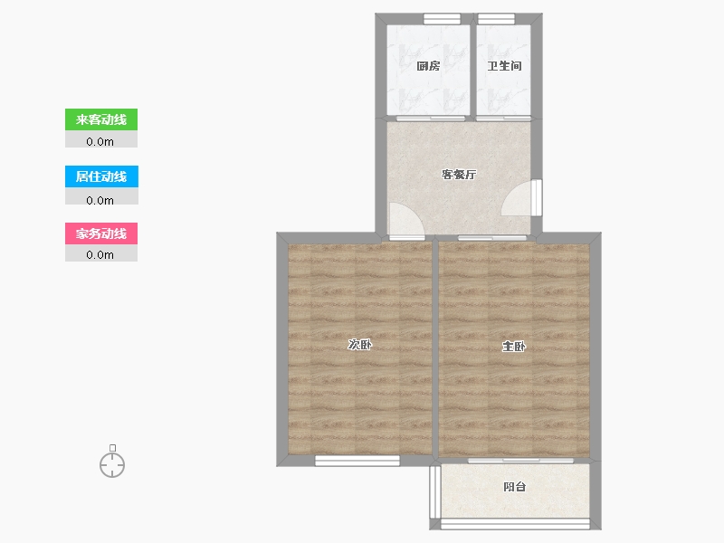 江苏省-南京市-莫愁新村-47.70-户型库-动静线